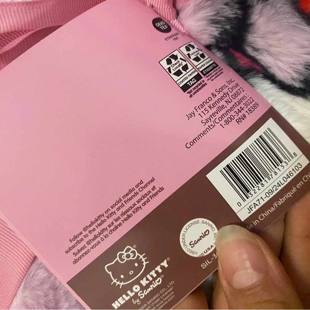 Hello Kitty Faux Rabbit Fur Valentines Day Throw Blanket